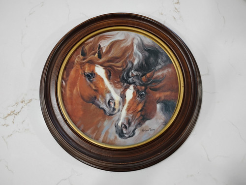 Piatto quarterhorses 1982 - "quarterhorses",